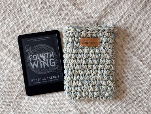 Housse liseuse 6" Kindle/Kobo en crochet artisanal - Modèle FLORENTIS