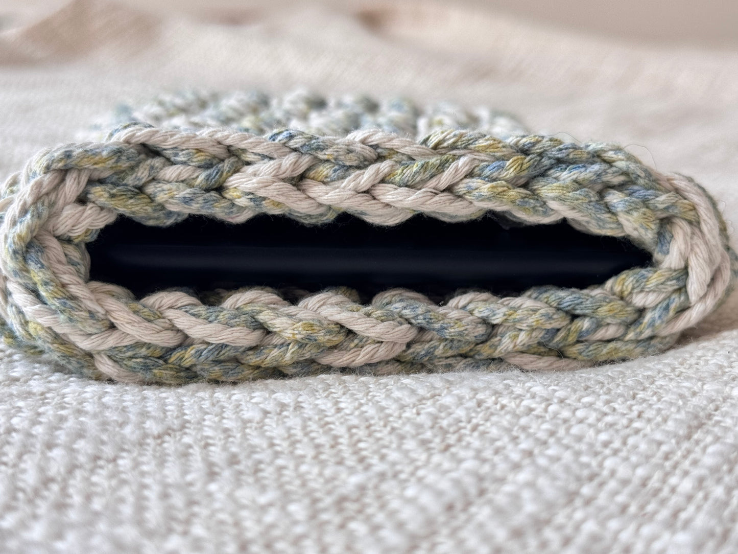 Housse liseuse 6" Kindle/Kobo en crochet artisanal - Modèle FLORENTIS