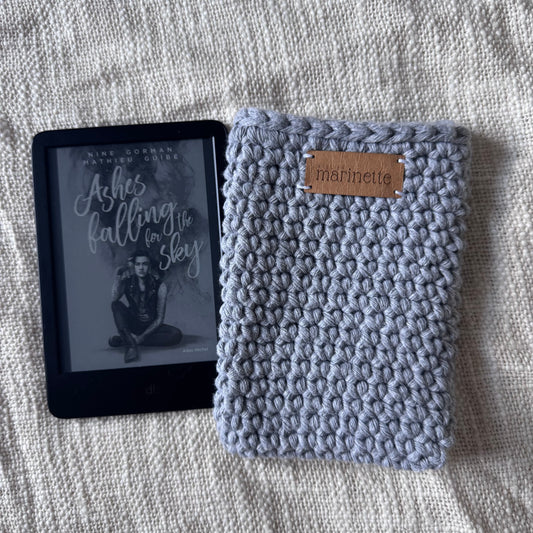 Housse liseuse 6" Kindle/Kobo en crochet artisanal - Modèle MONTELO