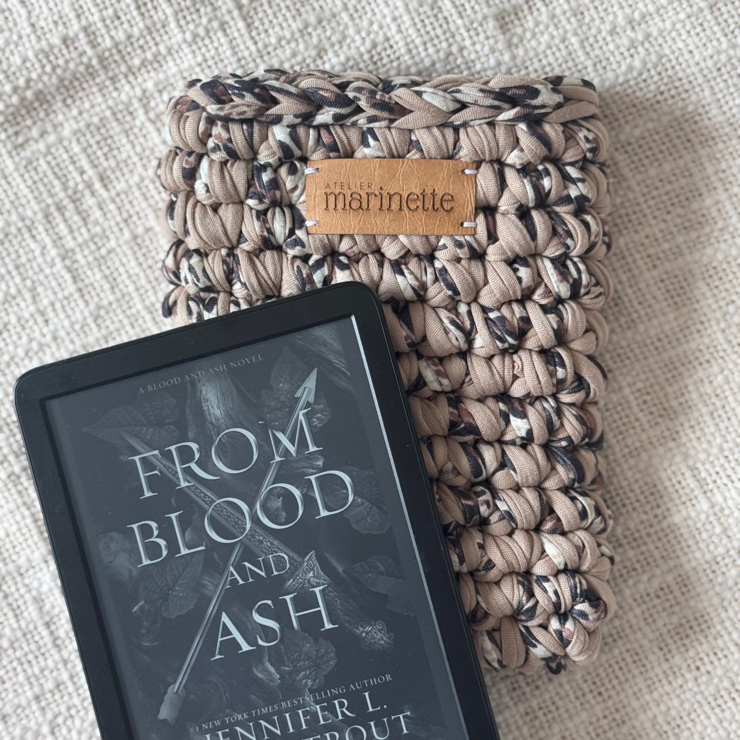 Housse liseuse 6" Kindle/Kobo en crochet artisanal - Modèle TARANIKTA
