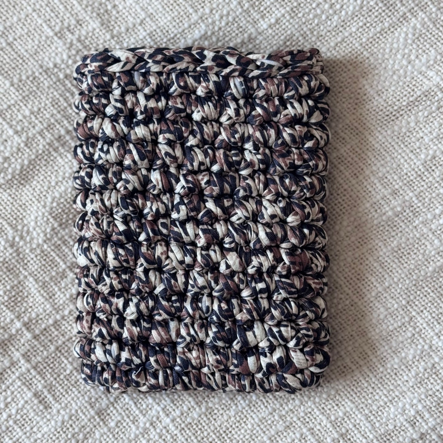 Housse liseuse 6" Kindle/Kobo en crochet artisanal - Modèle LEOPARD