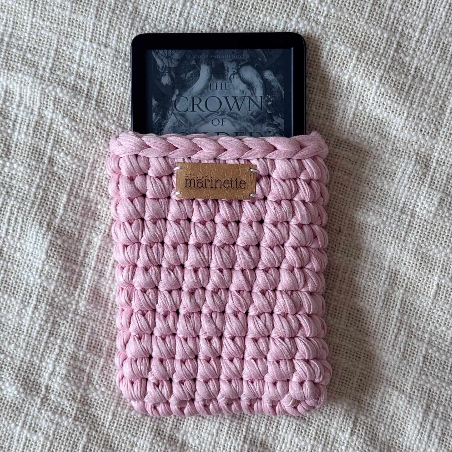 Housse liseuse 6" Kindle/Kobo en crochet artisanal - Modèle KARSINAR