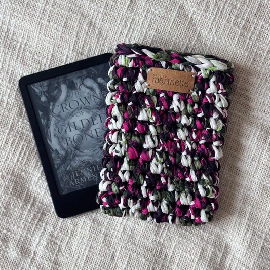 Housse liseuse 6" Kindle/Kobo en crochet artisanal - Modèle MATRIO