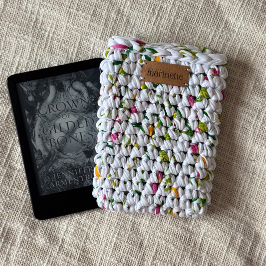 Housse liseuse 6" Kindle/Kobo en crochet artisanal - Modèle ANETA